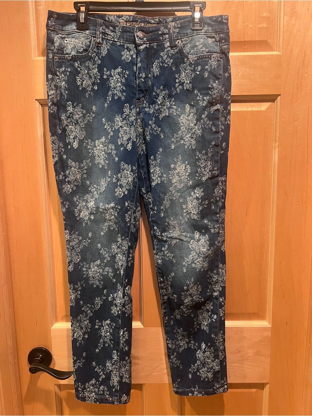 Women with Control My Wonder Denim Collection Jeans Size 10 Floral AOP Stretch